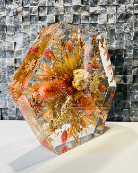 Közepes méretű hexagon emlékőrző (20.5x18x5cm) RENDELÉSRE