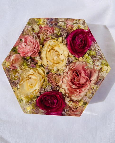 Kis méretű hexagon emlékőrző (16x14x5cm) RENDELÉSRE