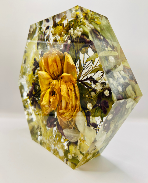 Közepes méretű hexagon emlékőrző (20.5x18x5cm) RENDELÉSRE