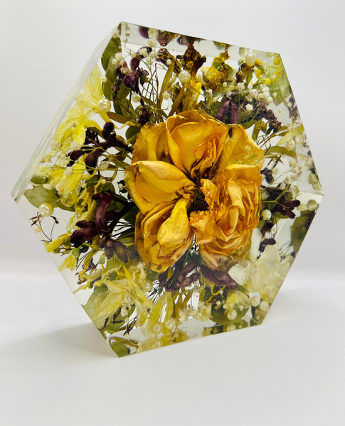 Közepes méretű hexagon emlékőrző (20.5x18x5cm) RENDELÉSRE