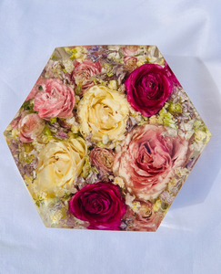 Kis méretű hexagon emlékőrző (16x14x5cm) RENDELÉSRE