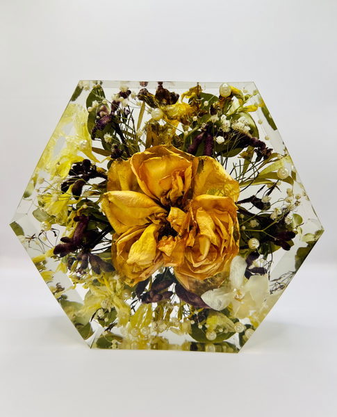 Közepes méretű hexagon emlékőrző (20.5x18x5cm) RENDELÉSRE