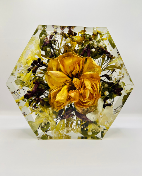 Közepes méretű hexagon emlékőrző (20.5x18x5cm) RENDELÉSRE