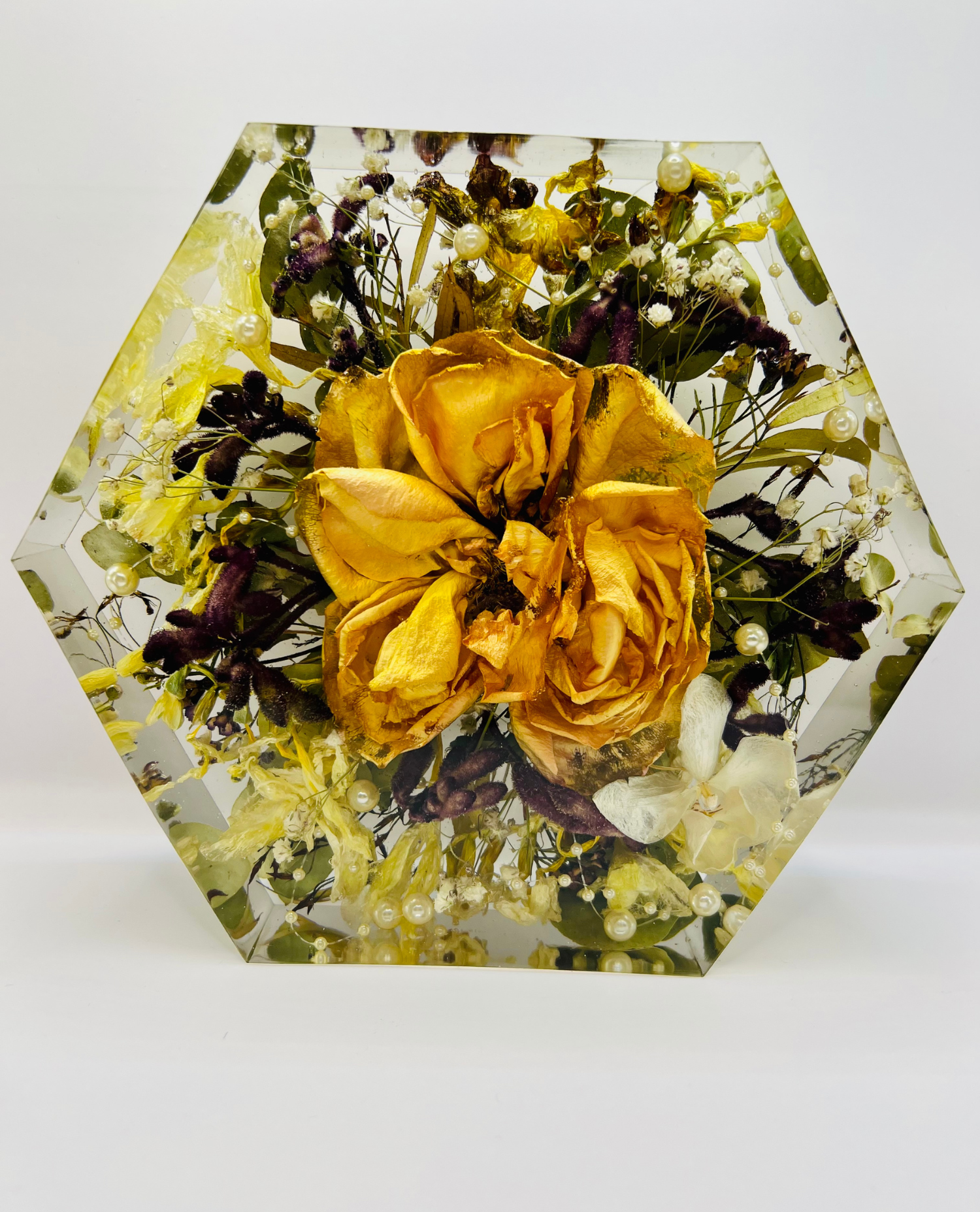 Közepes méretű hexagon emlékőrző (20.5x18x5cm) RENDELÉSRE