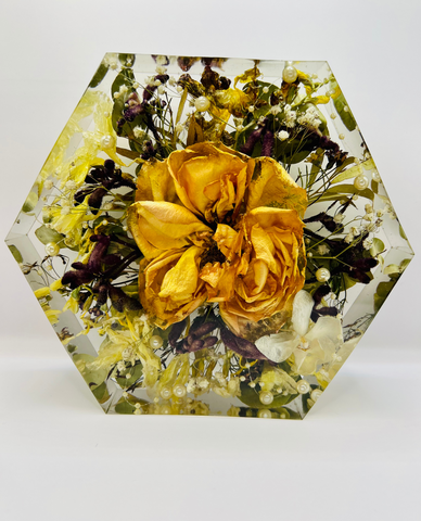 Közepes méretű hexagon emlékőrző (20.5x18x5cm) RENDELÉSRE