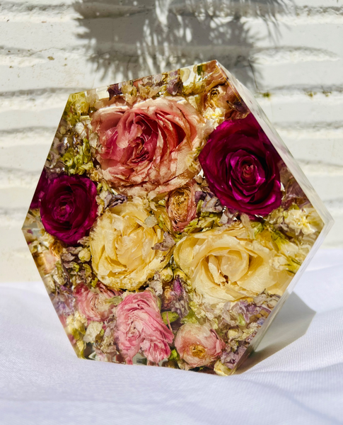 Kis méretű hexagon emlékőrző (16x14x5cm) RENDELÉSRE