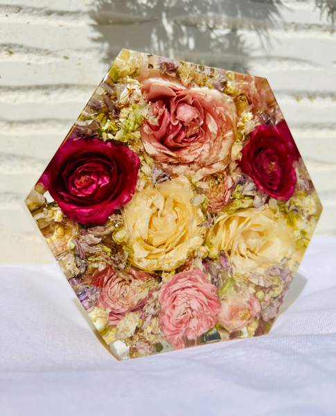 Kis méretű hexagon emlékőrző (16x14x5cm) RENDELÉSRE