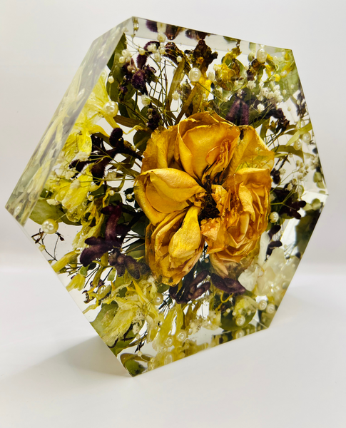 Közepes méretű hexagon emlékőrző (20.5x18x5cm) RENDELÉSRE